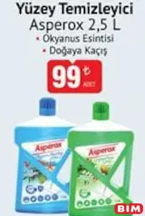 ASPEROX YÜZEY TEMİZLEYİCİ 2,5 L fiyat ve kampanya bilgisi